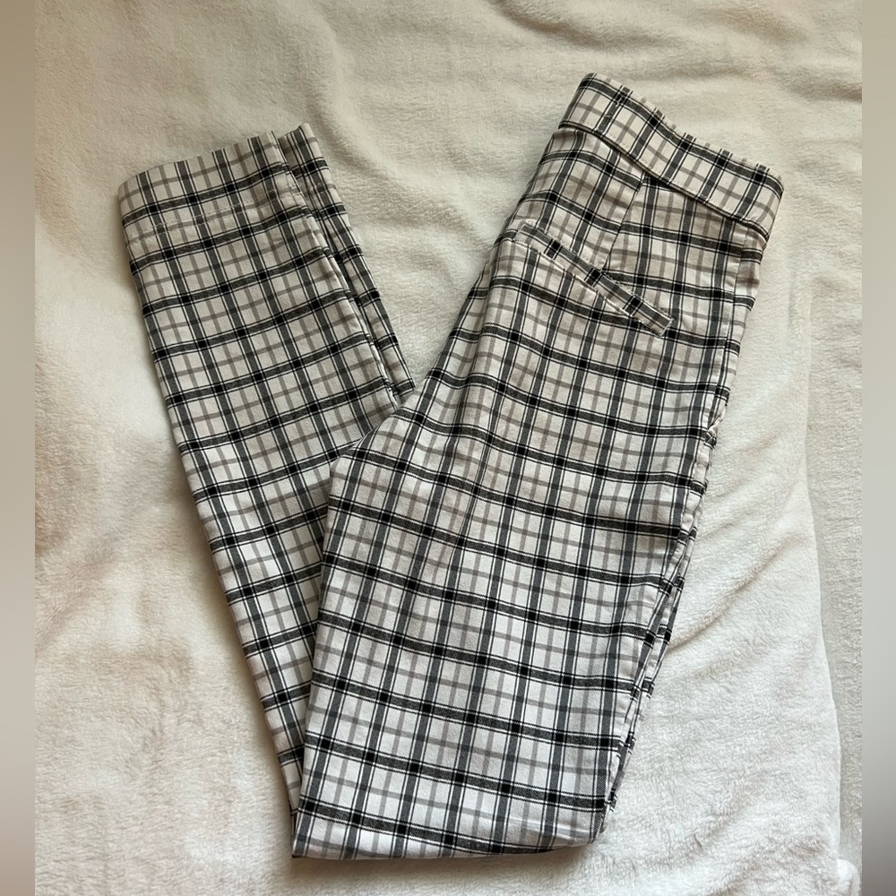 High Waisted Plaid Pants Size XS